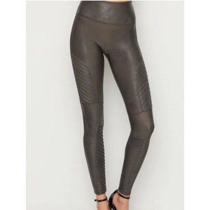 Spanx Gunmetal Moto legging size Medium Slimming Tummy control